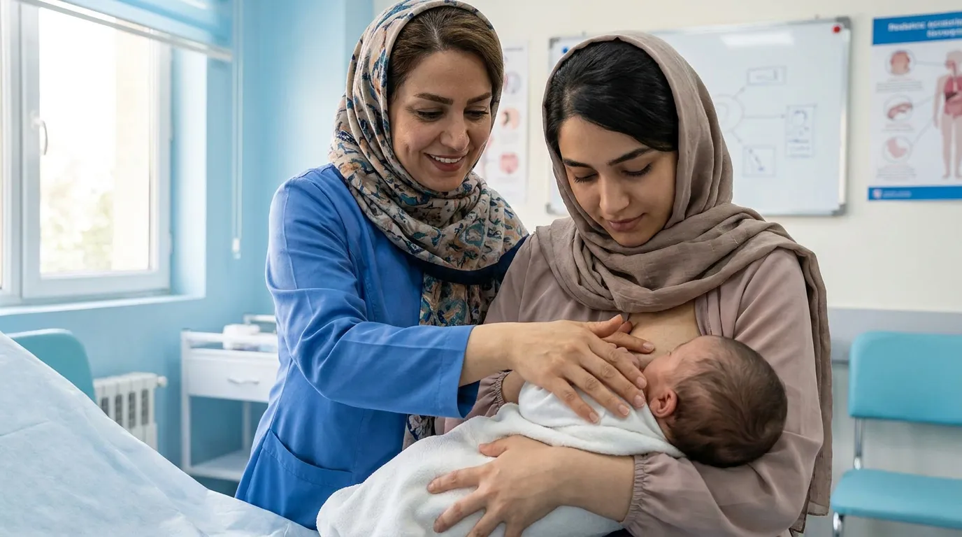 ارزیابی بالینی بلع و آموزش نحوه صحیح تغذیه نوزادان دارای مشکل بلع توسط بهترین گفتاردرمان کرمان
